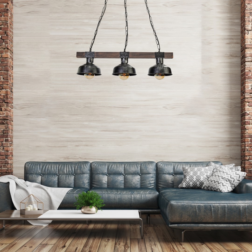 Lustra uz ķēdes FARO 3xE27/60W/230V