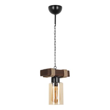 Lustra uz ķēdes JASMIN 1xE27/40W/230V brūna/bēša