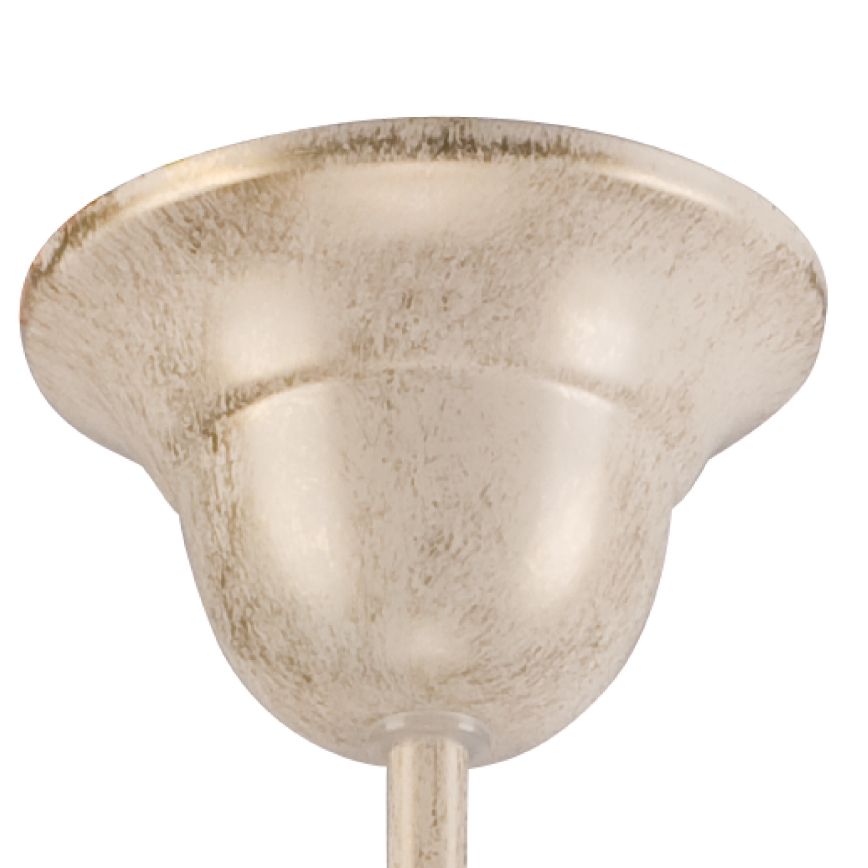 Lustra uz ķēdes RETRO II 5xE27/60W/230V balta patina