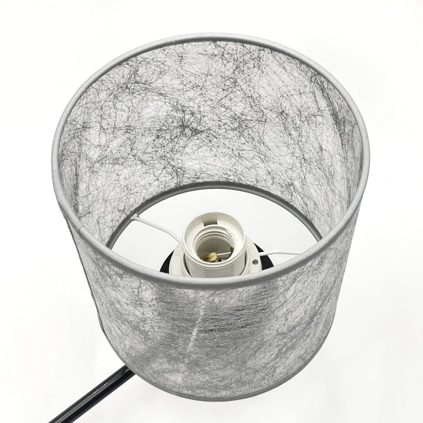 Lustra uz ķēdes ROSA 3xE27/60W/230V melna/pelēka