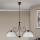 Lustra uz ķēdes RULA 2xE27/40W/230V balta/bronza