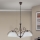 lustra uz ķēdes RULA 3xE27/40W/230V Ø 70 cm balta/bronza