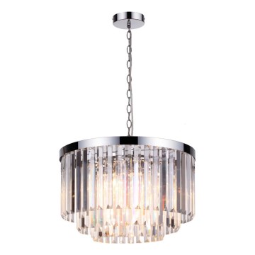 Lustra uz ķēdes VETRO 5xE14/60W/230V spīdīgs hroms