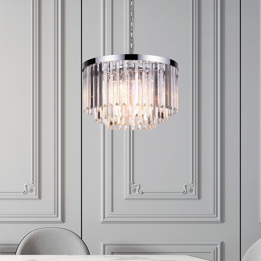 Lustra uz ķēdes VETRO 5xE14/60W/230V spīdīgs hroms