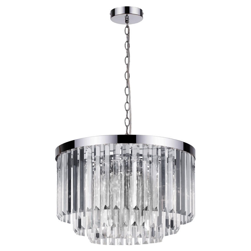 Lustra uz ķēdes VETRO 5xE14/60W/230V spīdīgs hroms