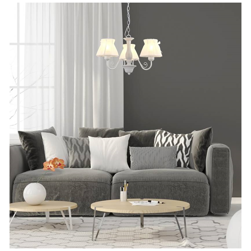 Lustra uz ķēdes ZEFIR 3xE27/40W/230V