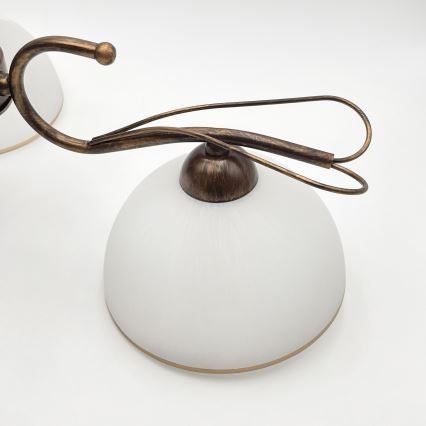 Lustra uz stieņa COBRA 3xE27/60W/230V bronza/patina