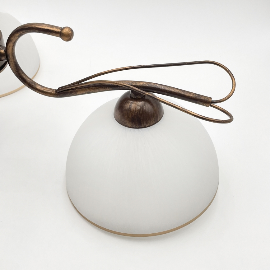 Lustra uz stieņa COBRA 3xE27/60W/230V bronza/patina