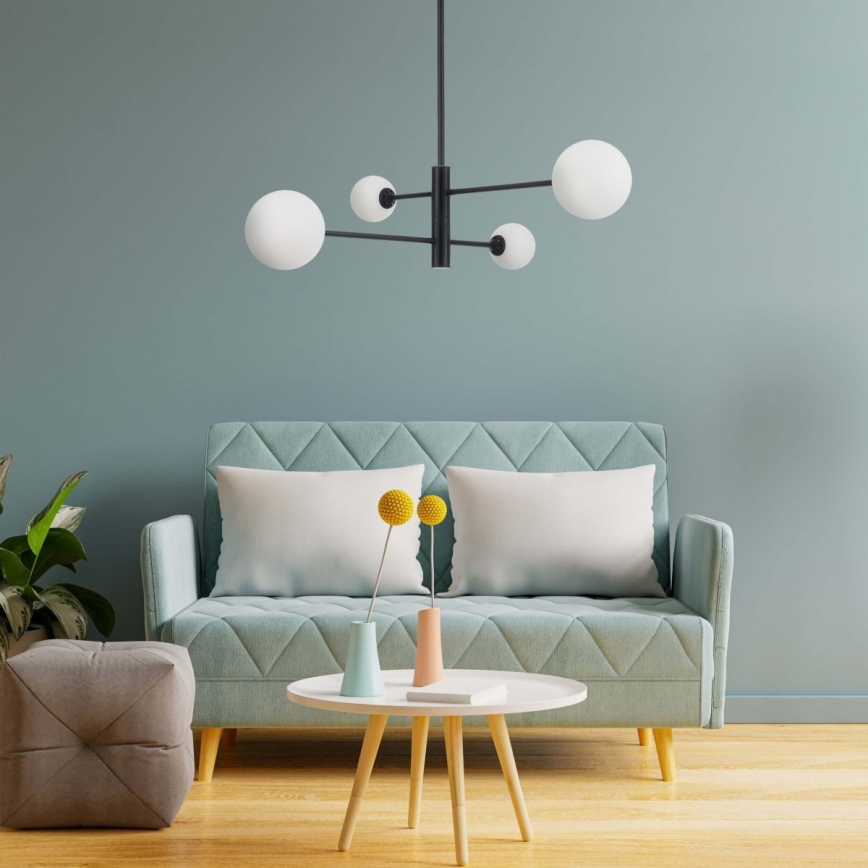 Lustra uz stieņa DORADO 4xG9/40W/230V melna