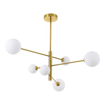 Lustra uz stieņa DORADO 6xG9/40W/230V zelta krāsā