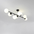 Lustra uz stieņa DORADO 8xE14/40W/230V melna