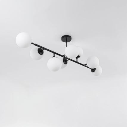 Lustra uz stieņa DORADO 8xE14/40W/230V melna