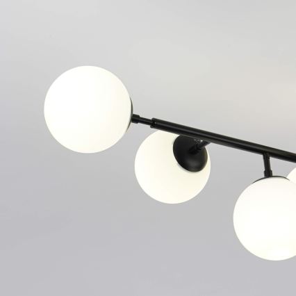 Lustra uz stieņa DORADO 8xE14/40W/230V melna