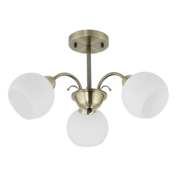 Lustra uz stieņa NESTOR 3xE27/40W/230V misiņš