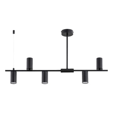 Lustra uz stieņa URANOS 5xGU10/10W/230V, melna