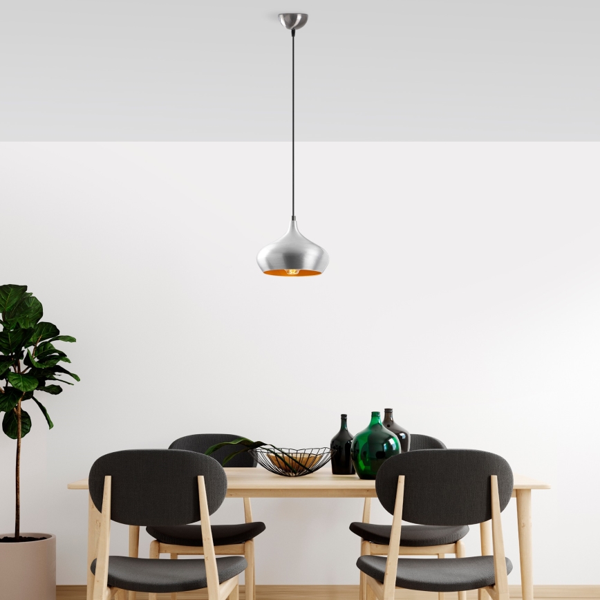 Lustra uz stieples DODO 1xE27/40W/230V matēts hroms