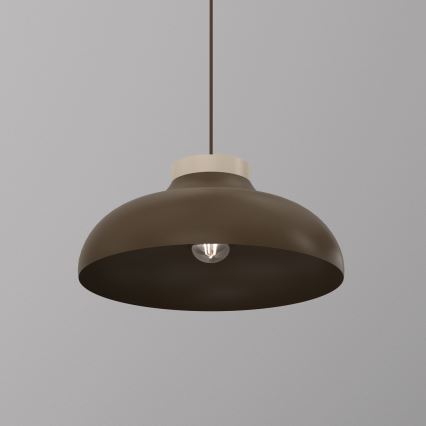 Lustra uz troses BASCA 1xE27/15W/230V brūna/bēša