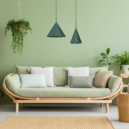 Lustra uz troses CAPITAL 1xGX53/15W/230V Ø 32 cm zaļa