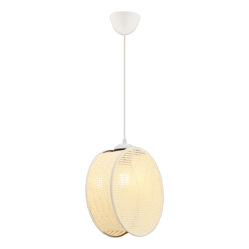 Lustra uz troses DRUM 1xE27/60W/230V krēmkrāsaina