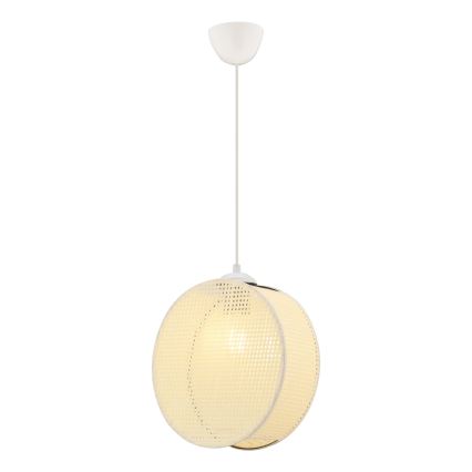 Lustra uz troses DRUM 1xE27/60W/230V krēmkrāsaina