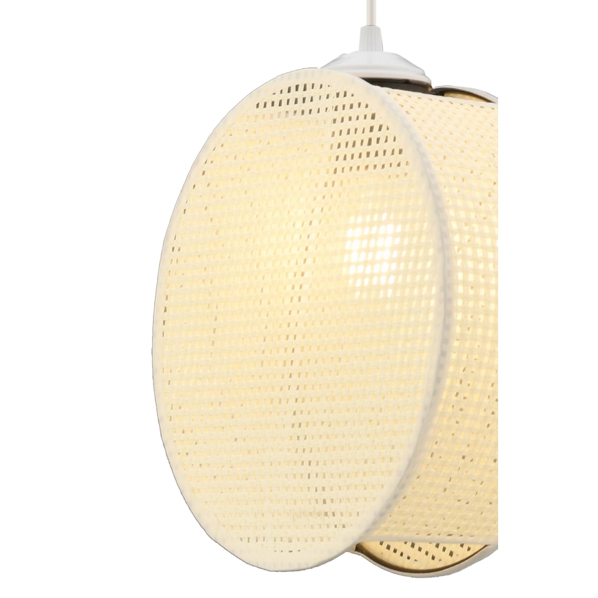 Lustra uz troses DRUM 1xE27/60W/230V krēmkrāsaina