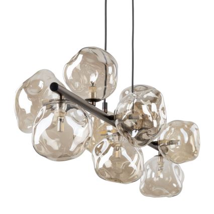 Lustra uz troses LAVA 9xG9/8W/230V bronzas/dūmakaini bēša