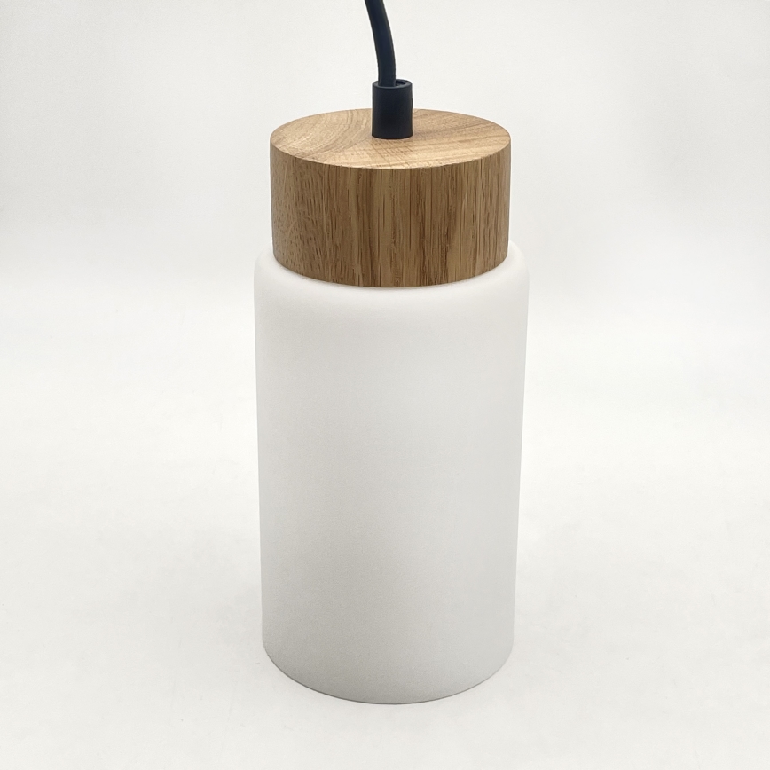 Lustra uz troses MARKUS 5xE27/15W/230V melna/ozola