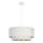 Lustra uz troses NATIA 1xE27/60W/230V Ø 45 cm balta