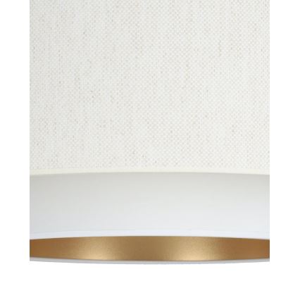 Lustra uz troses NATIA 1xE27/60W/230V Ø 45 cm balta