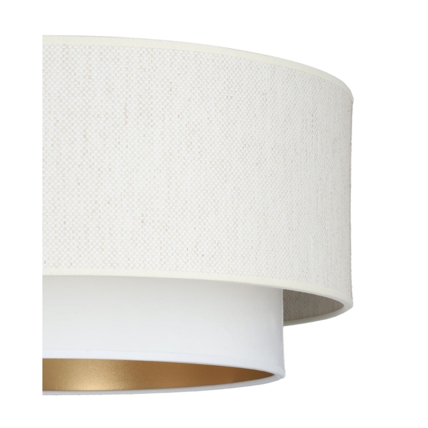 Lustra uz troses NATIA 1xE27/60W/230V Ø 45 cm balta