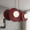 Lustra uz troses UMBRA 4xG9/8W/230V sarkana