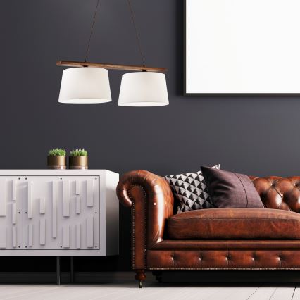 Lustra uz vada AIDA 2xE27/60W/230V valrieksts