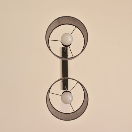 Lustra uz vada ALBA 2xE27/15W/230V pelēka