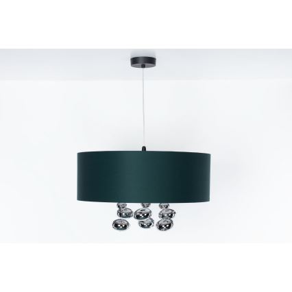 Lustra uz vada BUBBLE, 1x E27, 60 W, 230 V, Ø 40 cm, zaļa