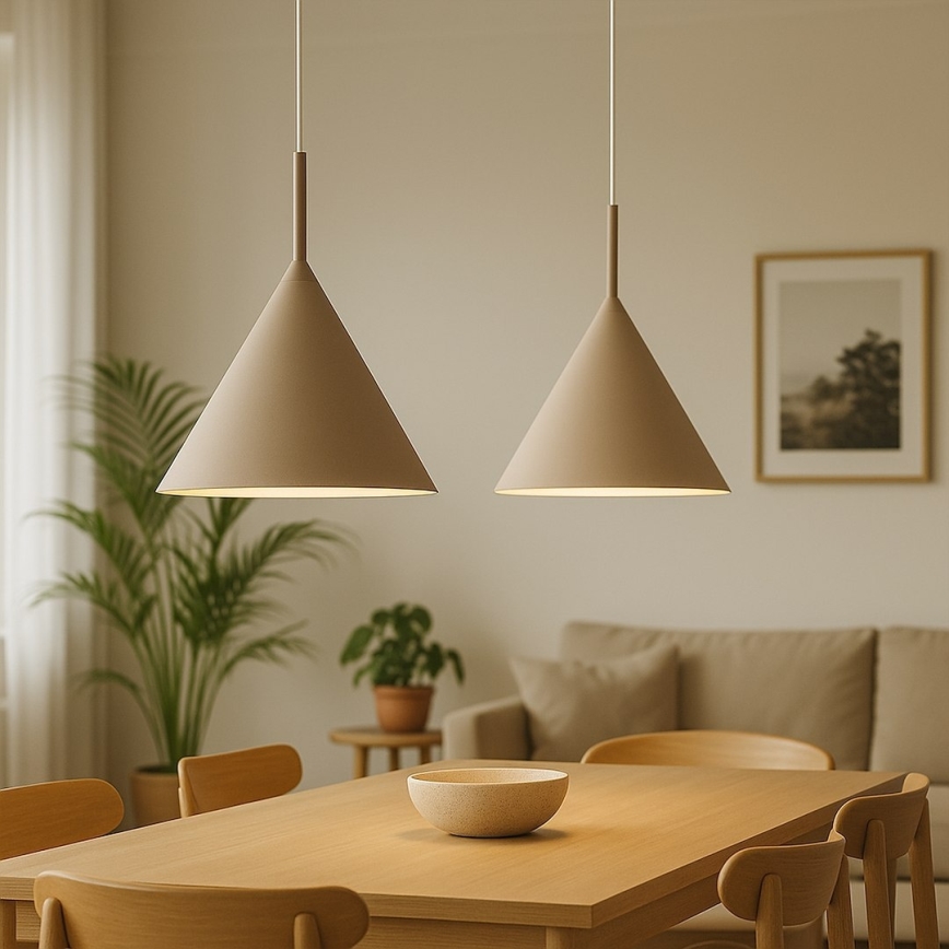 Lustra uz vada CAPITAL 1xGX53/15W/230V Ø 32 cm bēša