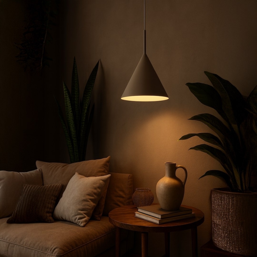 Lustra uz vada CAPITAL 1xGX53/15W/230V Ø 32 cm bēša