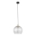 Lustra uz vada DEVI 1xE27/15W/230V melna/caurspīdīga