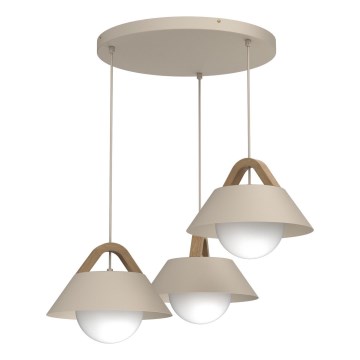 Lustra uz vada FUNDA 3xE27/15W/230V bēša