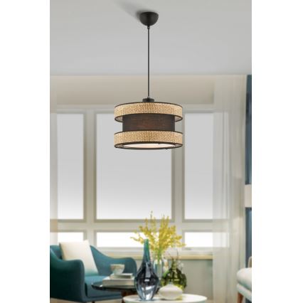 Lustra uz vada HALO 1xE27/60W/230V brūna/bēša