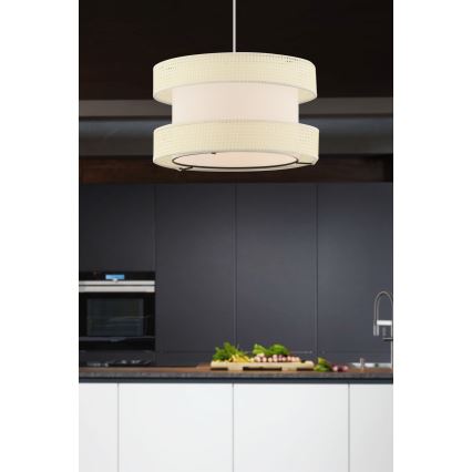 Lustra uz vada HALO 1xE27/60W/230V krēmkrāsaina