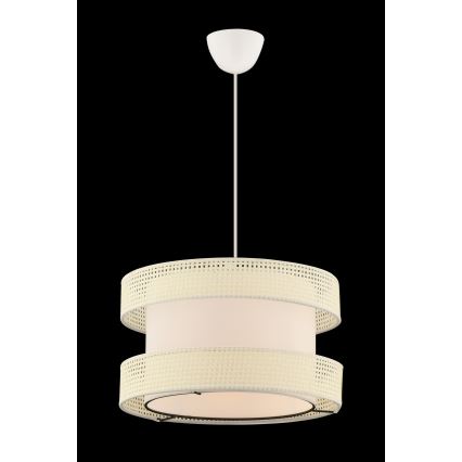Lustra uz vada HALO 1xE27/60W/230V krēmkrāsaina