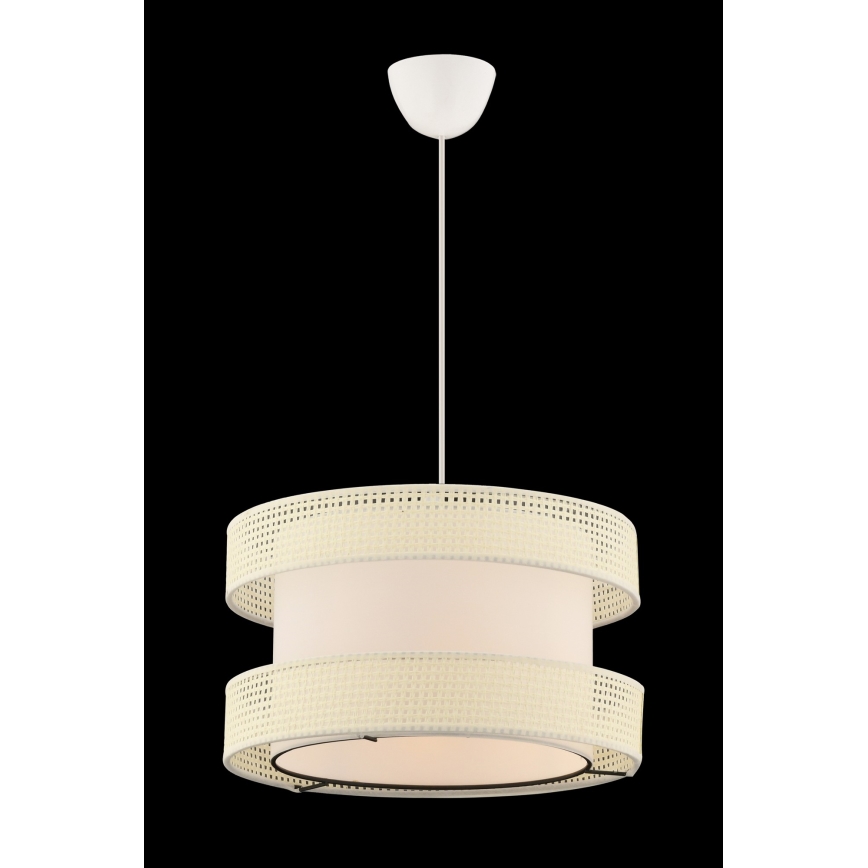 Lustra uz vada HALO 1xE27/60W/230V krēmkrāsaina
