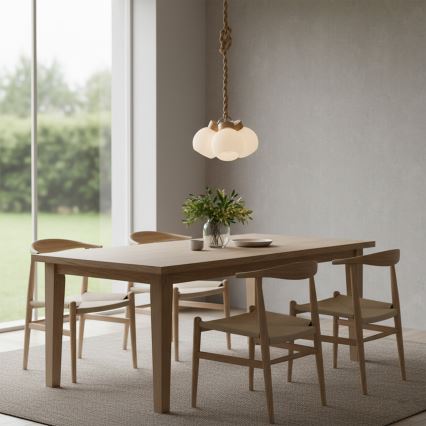 Lustra uz vada LOOMIS 3xE27/15W/230V 130 cm bēšs/ozols