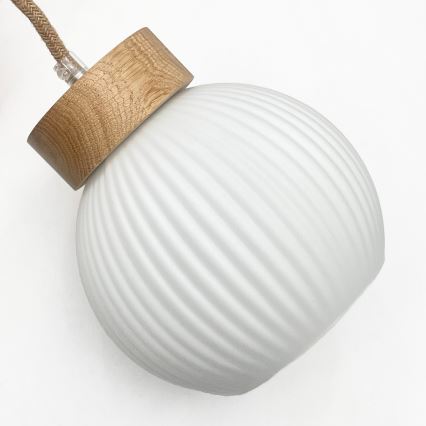 Lustra uz vada LOOMIS 3xE27/15W/230V 130 cm bēšs/ozols