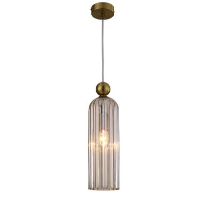 Lustra uz vada PIEGA 1xE14/40W/230V misiņš/dūmakaini bēšs