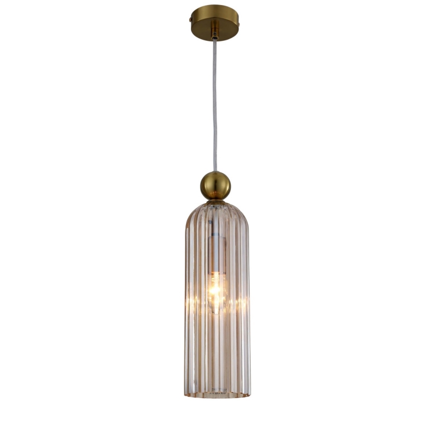 Lustra uz vada PIEGA 1xE14/40W/230V misiņš/dūmakaini bēšs