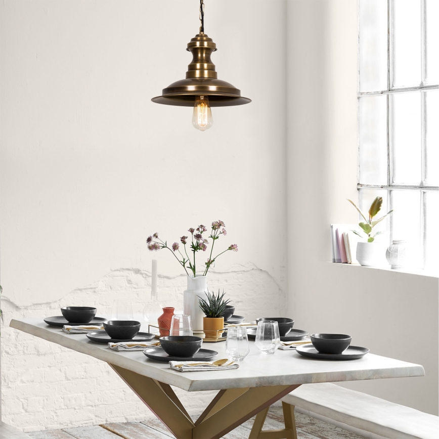 Lustra uz vada SIVANI 1xE27/40W/230V bronzas krāsā