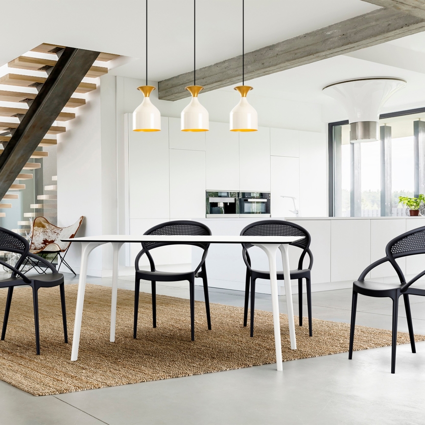 Lustra uz vada SIVANI 3xE27/40W/230V balta/vara