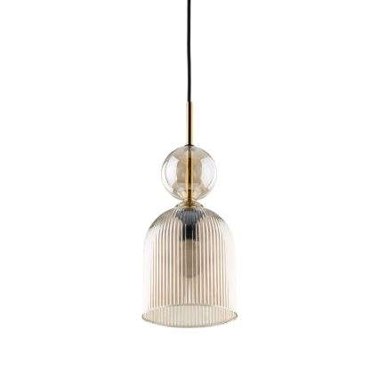 Lustra uz vada SOPHIA 1xE14/10W/230V melna/dūmakaini bēša