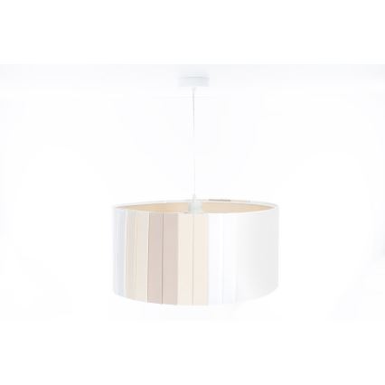 Lustra uz vada STRIPES 1xE27/60W/230V Ø 40 cm krēmkrāsā